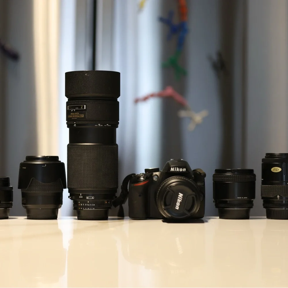 Nikon Black Digital Camera with Versatile Lenses